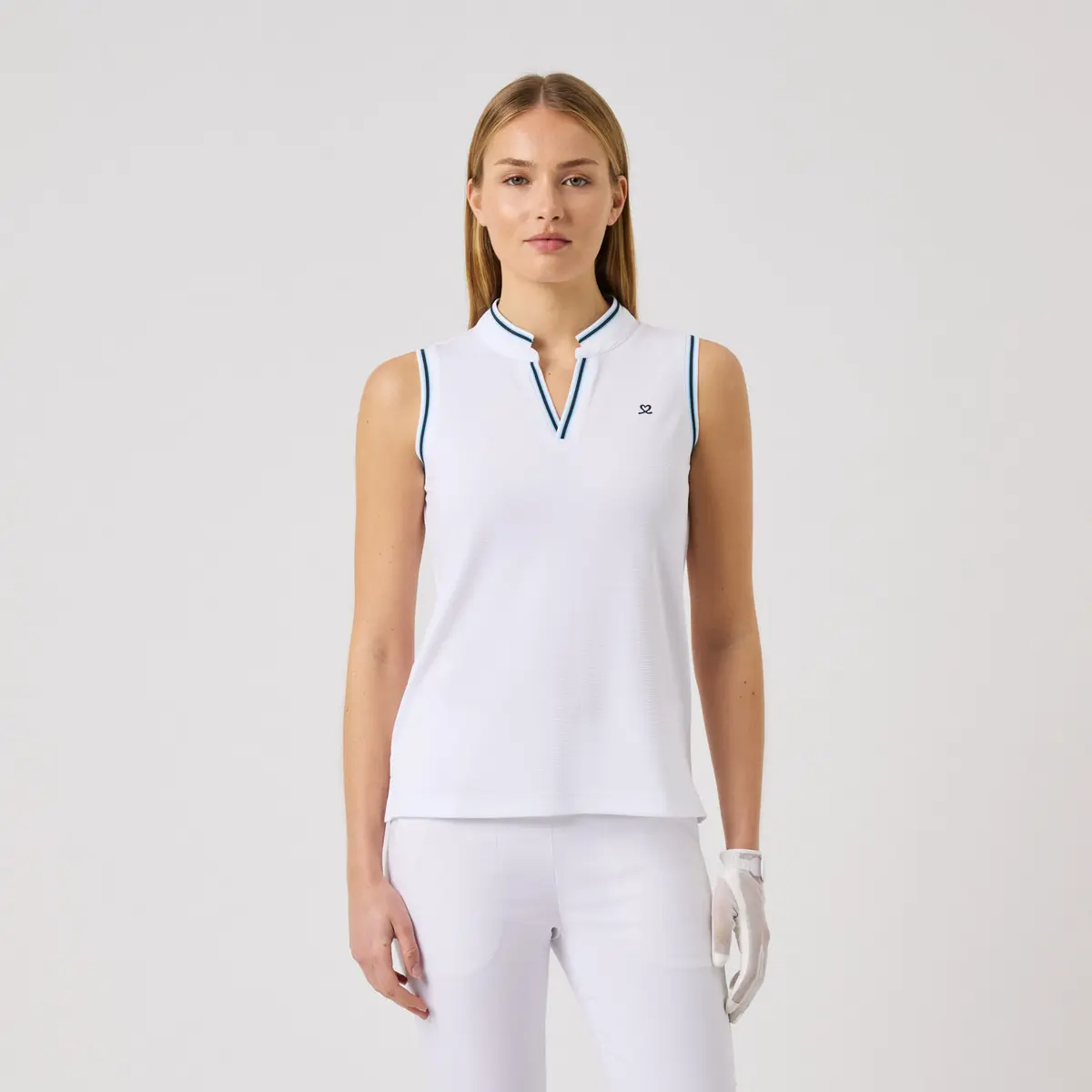 Round Neck Sl Hvit