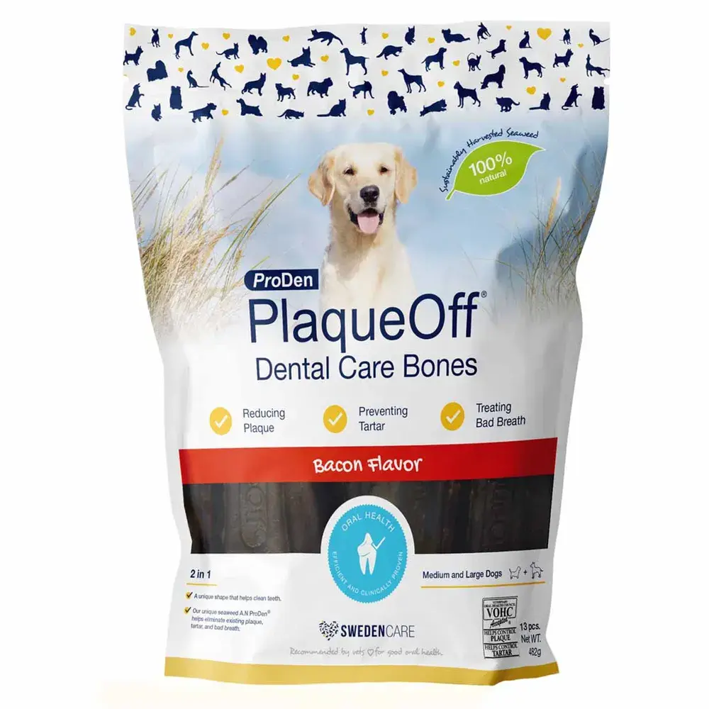 Plaqueoff Dental Bones Bacon 13stk