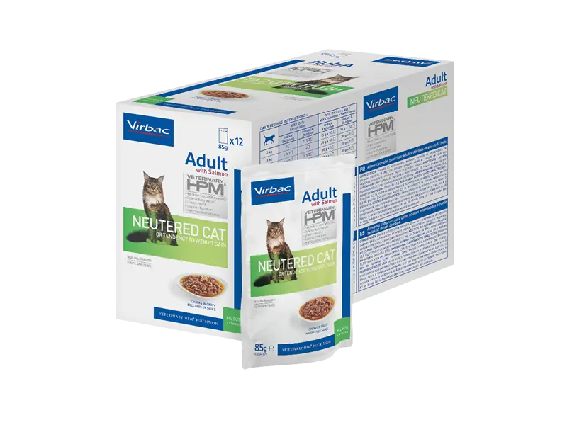 HPM WET Cat Adult Neutered / Salmon 12x85g
