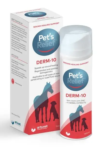 PETS RELIEF DERM-10 - HUD & SÅRKREM utgående produkt