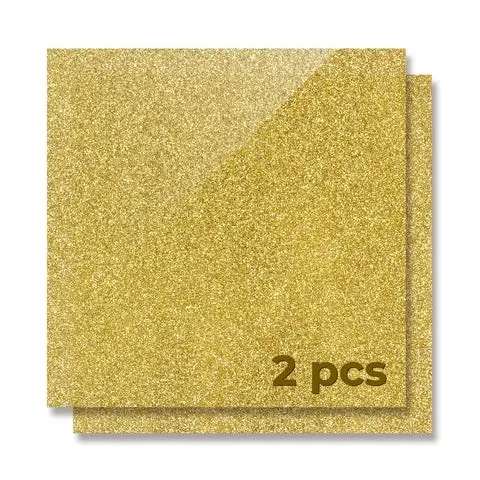 xTool 3mm Acrylic Gold Glitter 30x30 - 2pcs