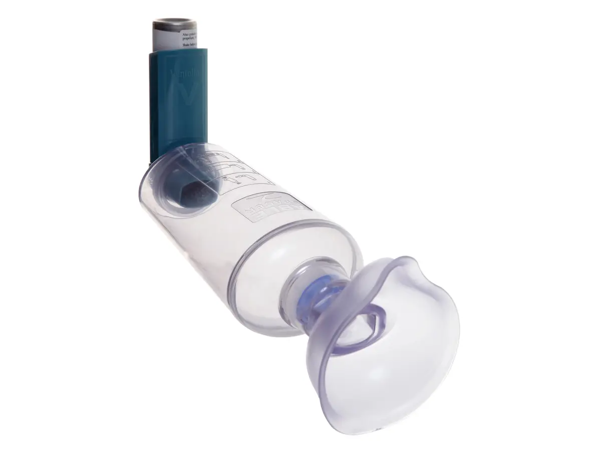 Ablespacer Inhalasjonskammer med maske, Small, 1 stk.