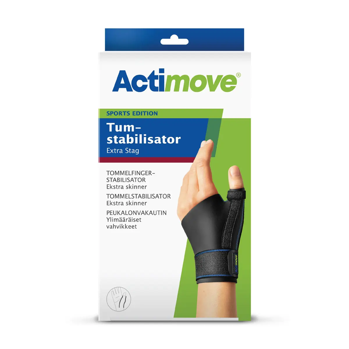 Actimove Sports Edition Tommelstøtte, Small/Medium, 1 stk.