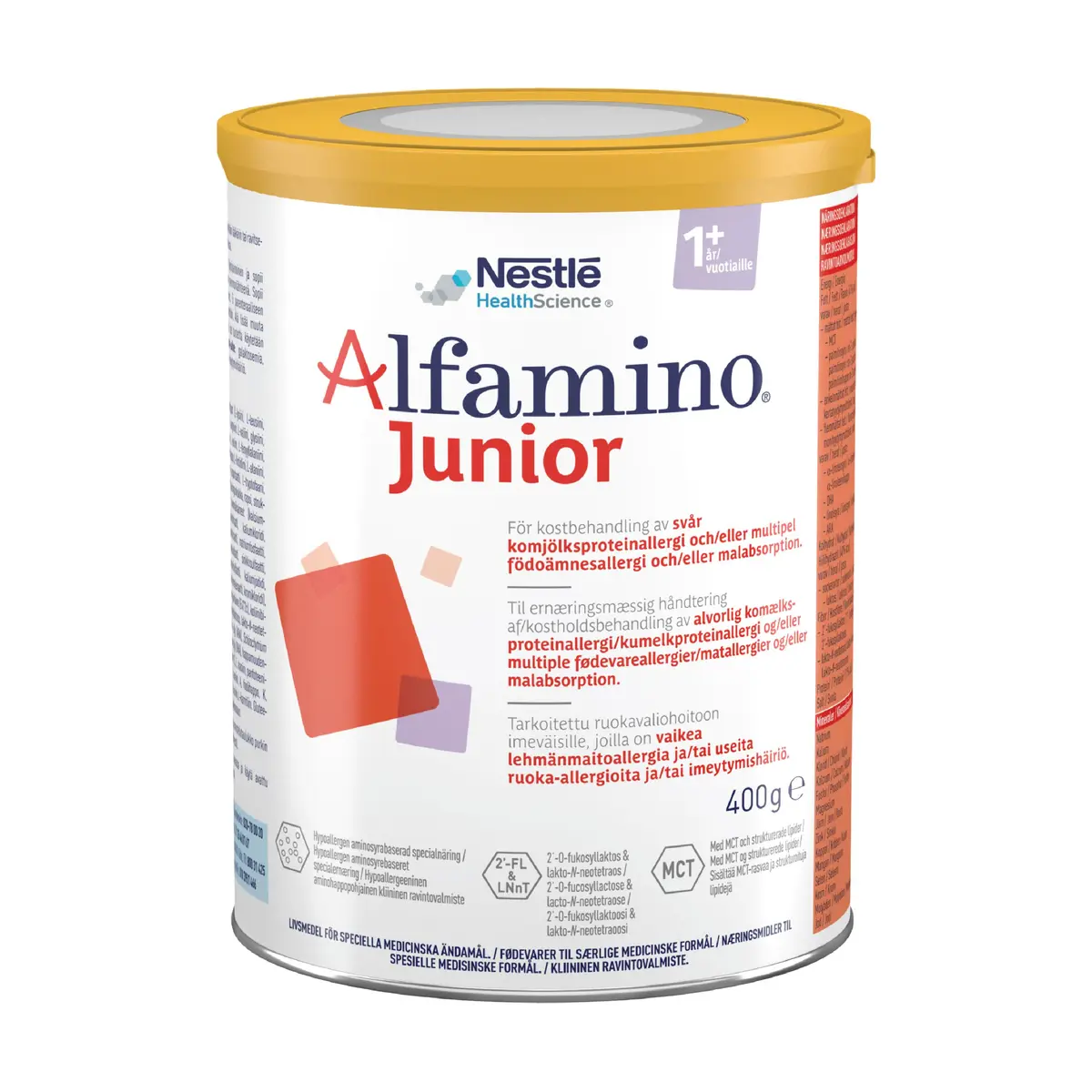 Alfamino Junior Spesialnæring ved alvorlig matallergi pulver, 400 g