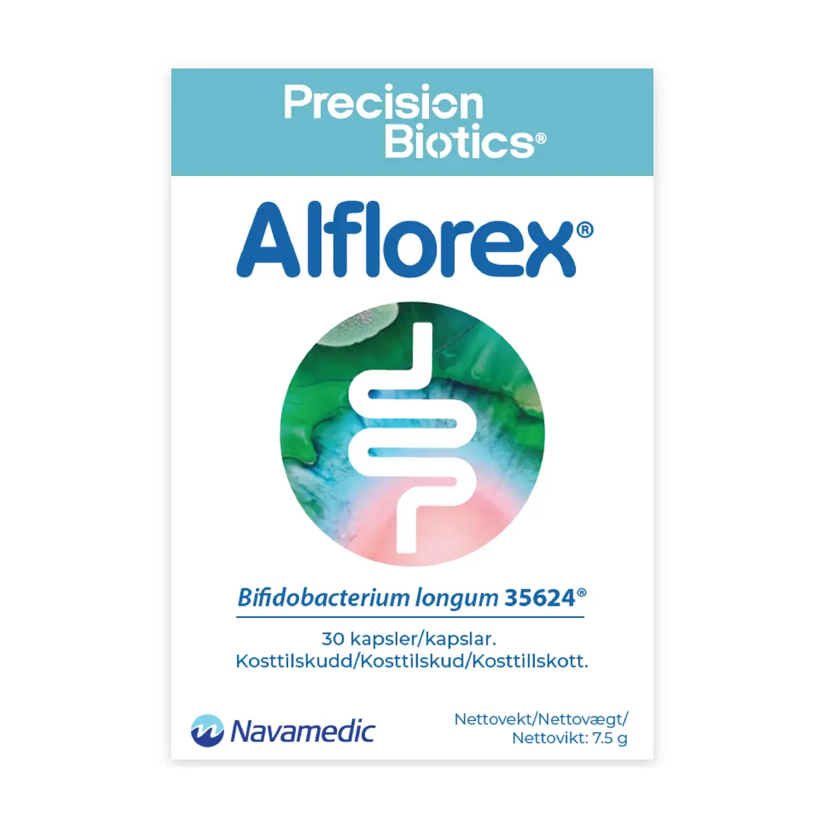 Alflorex Kapsler med bifidobakterier, 30 stk.