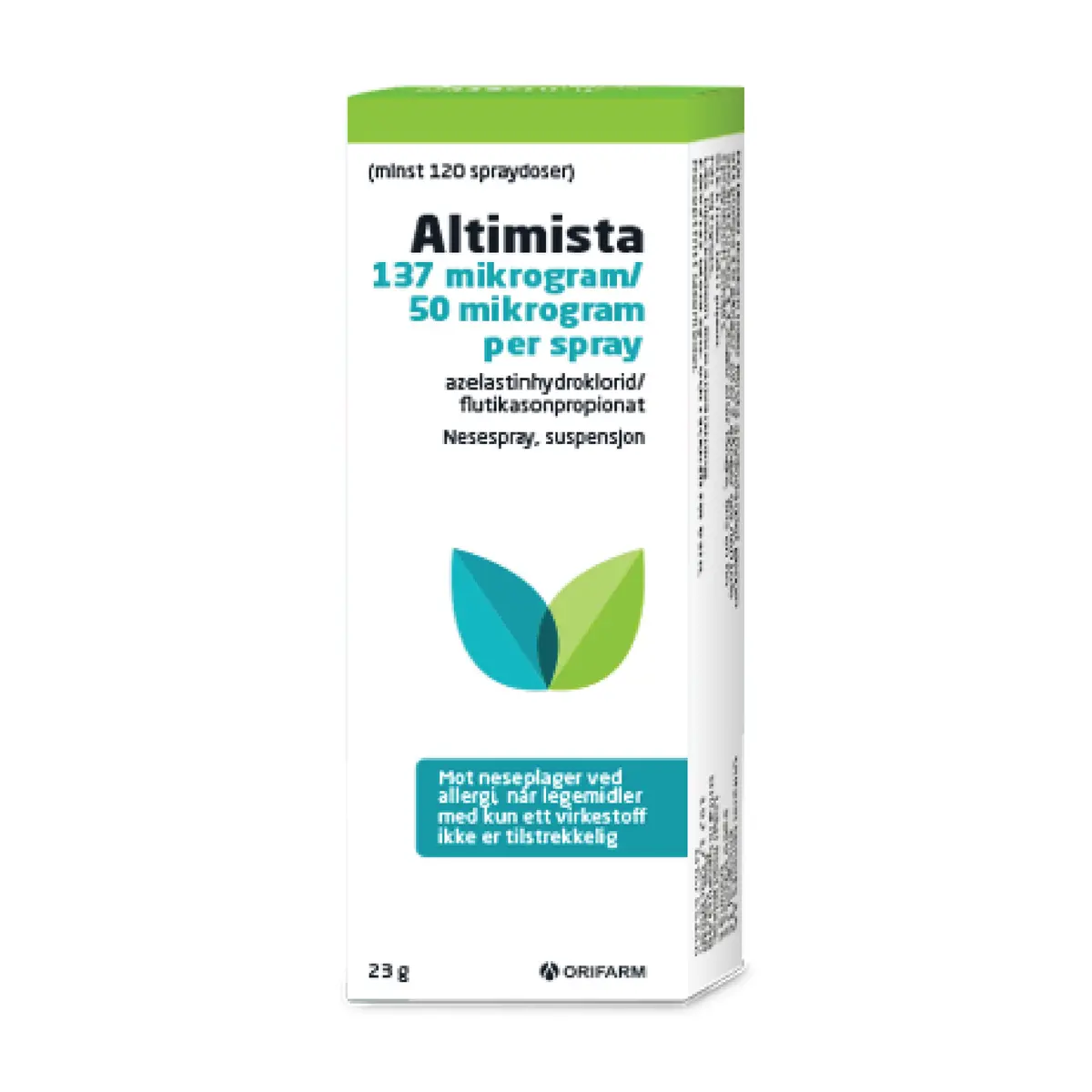 Altimista 137 μg/50 μg nesespray, 120 doser