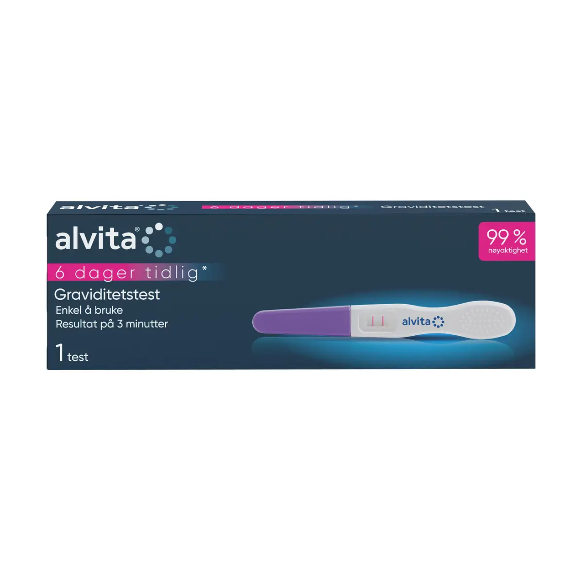 Alvita 6 Dager Tidlig Graviditetstest, 1 stk.