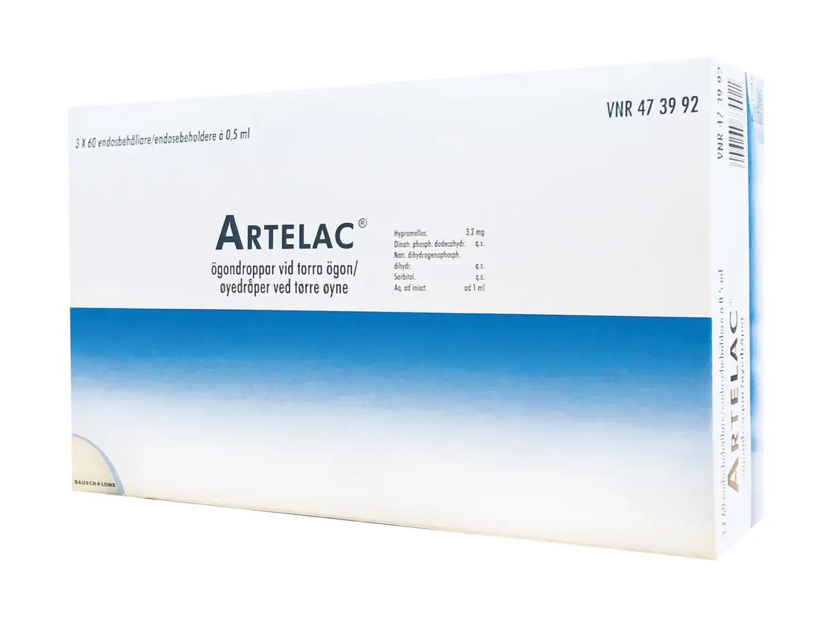 Artelac Øyedråper, 3 x 60 x 0.5 ml