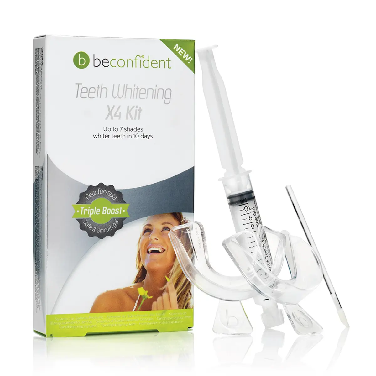 Beconfident Teeth Whitening X4 Kit, 1 sett