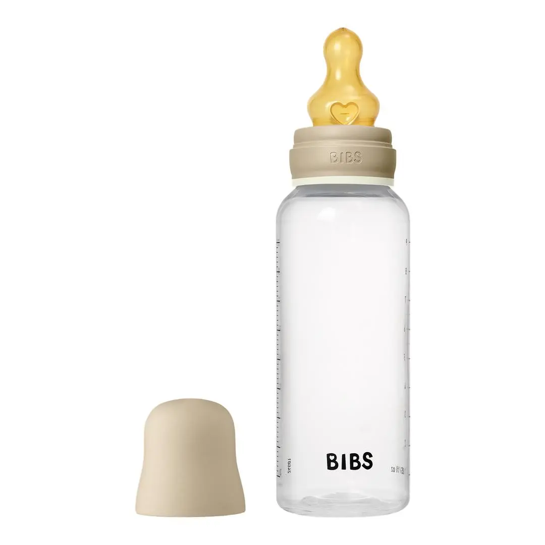 BIBS Glow Tåteflaske Latex, Vanilla GLOW, 270 ml