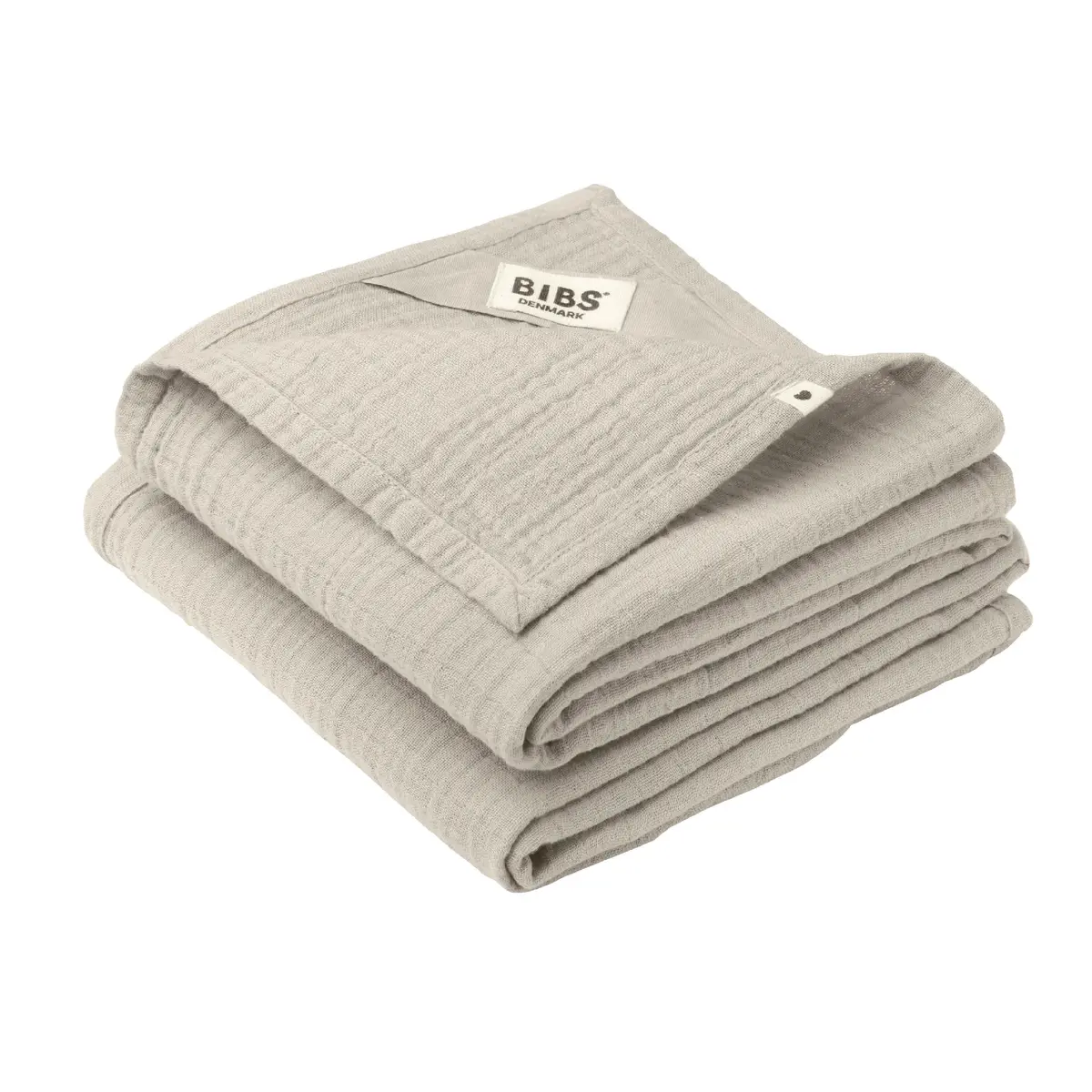 BIBS Musselin Gulpeklut, Beige, 2 stk.