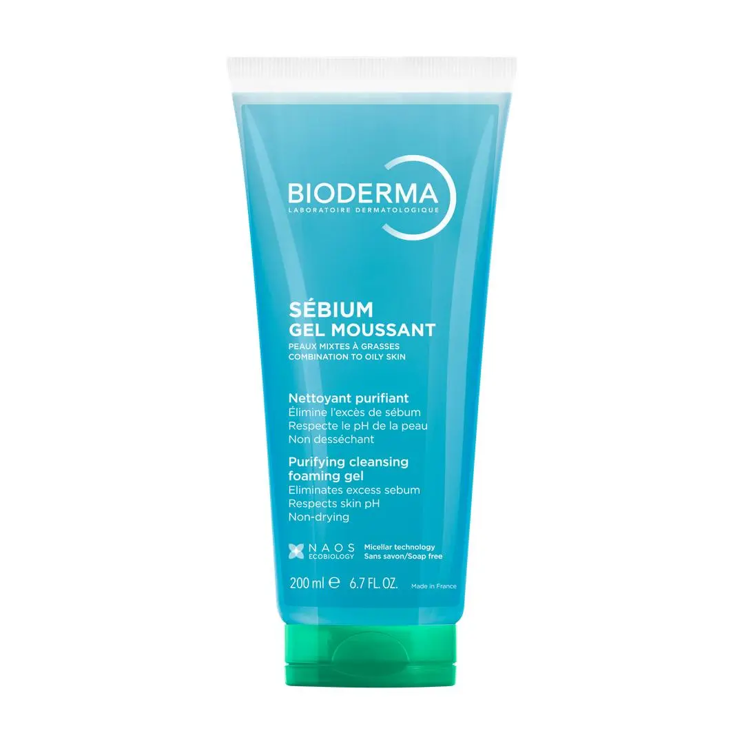 Bioderma Sebium Gel Moussant Purifying Cleansing Foaming Gel, 200 ml