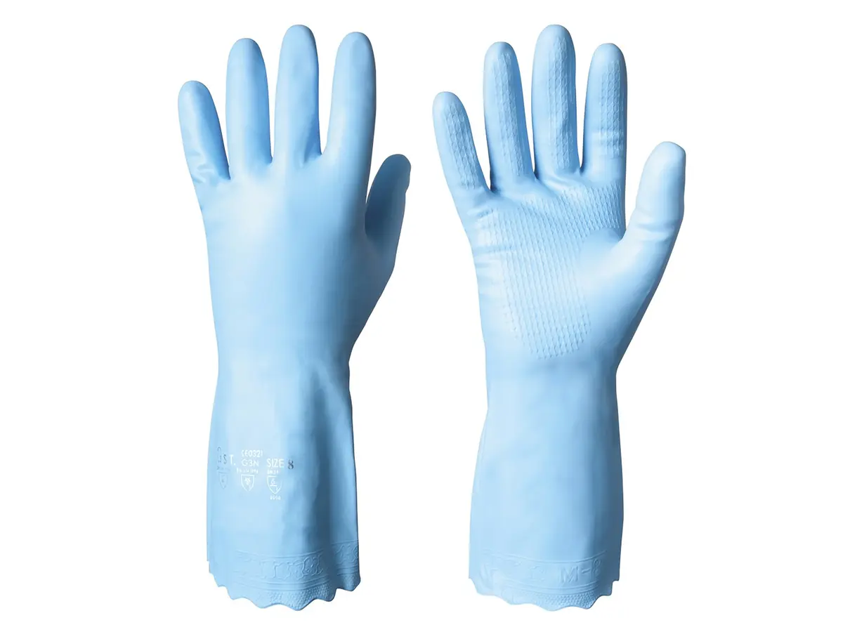 Chemstar Vinylhansker med flossfôr, Str 8, Medium, 1 par