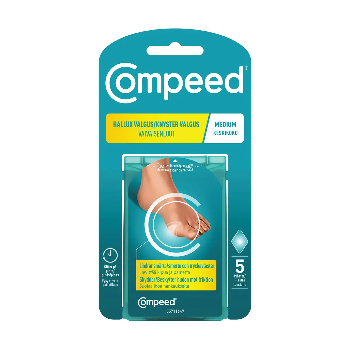 Compeed Hallux Valgus Plaster, 5 stk.