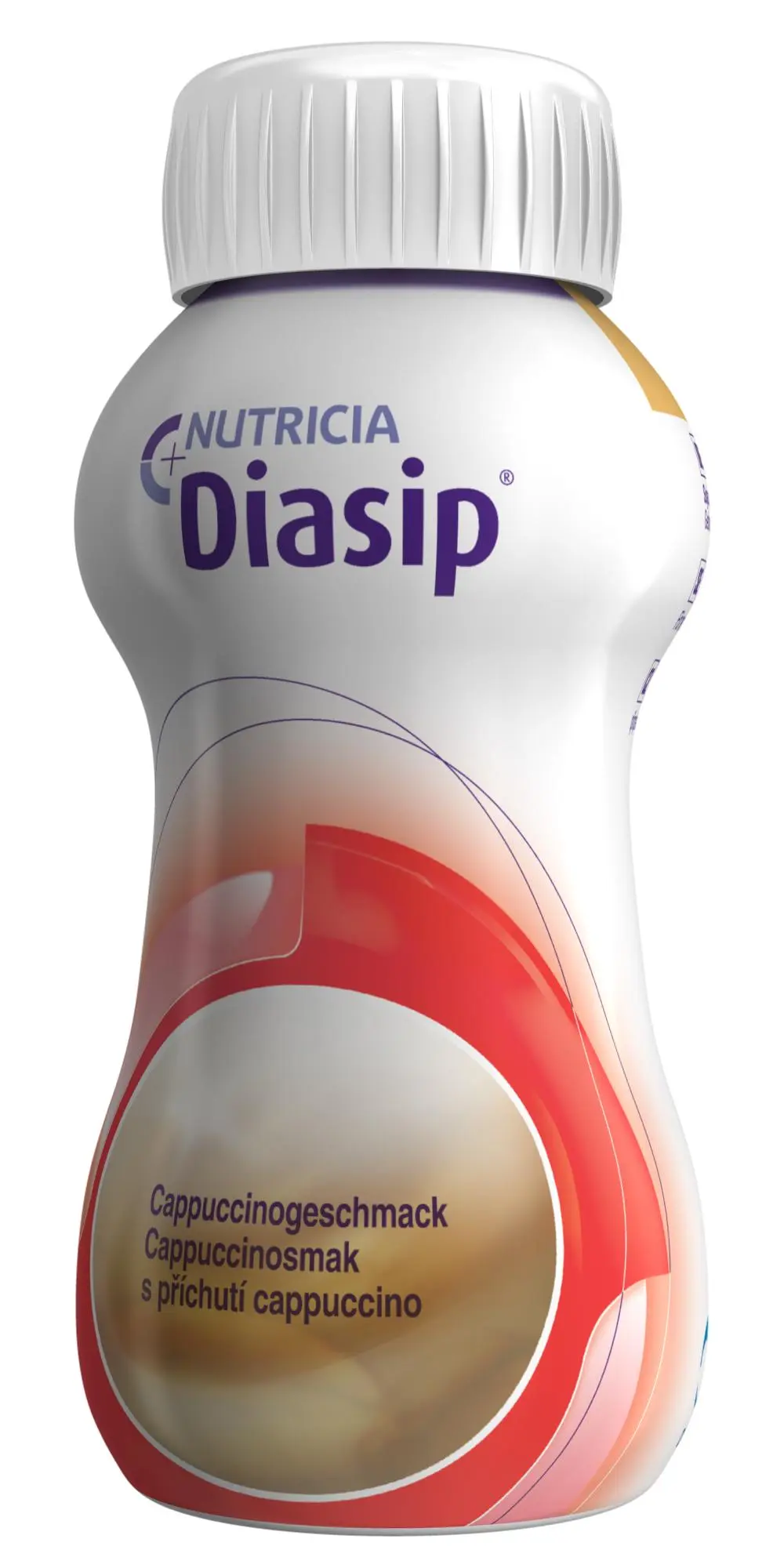Diasip Fullverdig næringsdrikk med lav glykemisk indeks (GI), Cappuccino, 4x200 ml