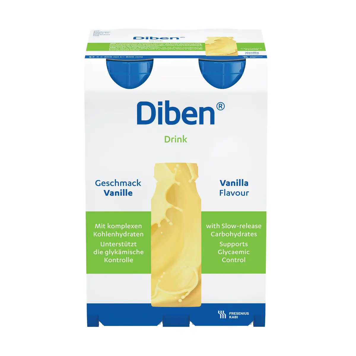 Diben Drink næringsdrikk, Vanilje, 4x200 ml