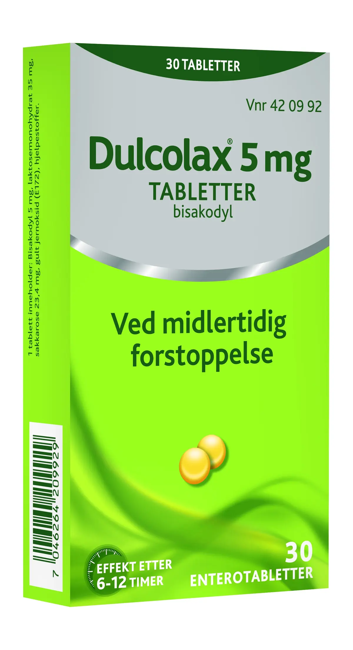 Dulcolax Enterotabletter 5mg, 30 stk.