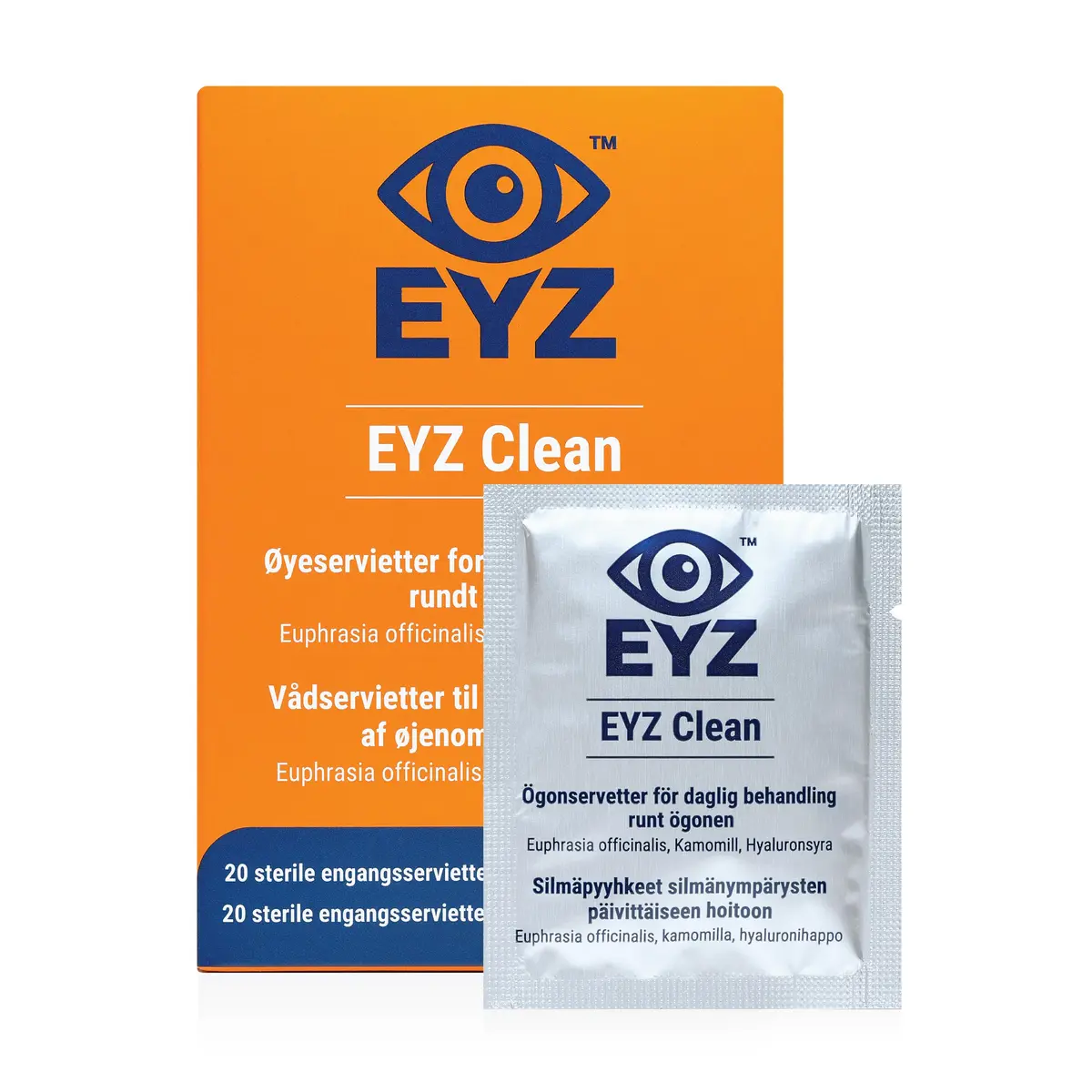 EYZ Clean øyeservietter, 20 stk.