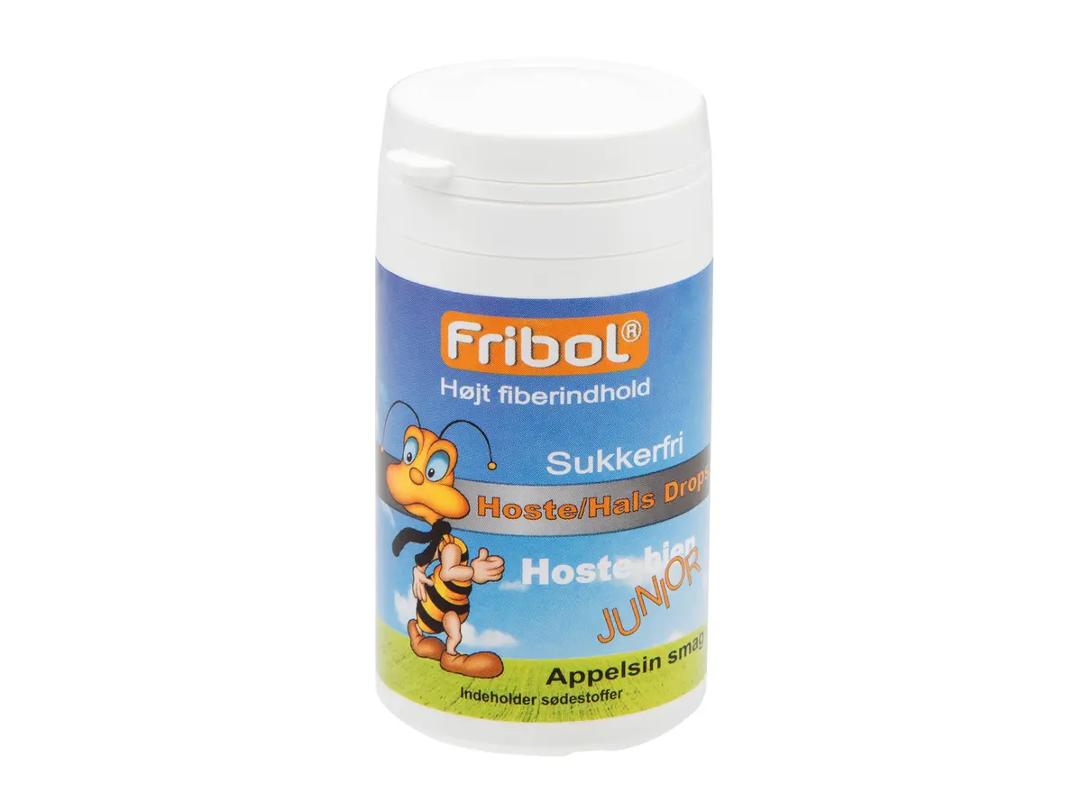 Fribol Sukkerfri Hoste/Hals Jr Appelsin, 60 g