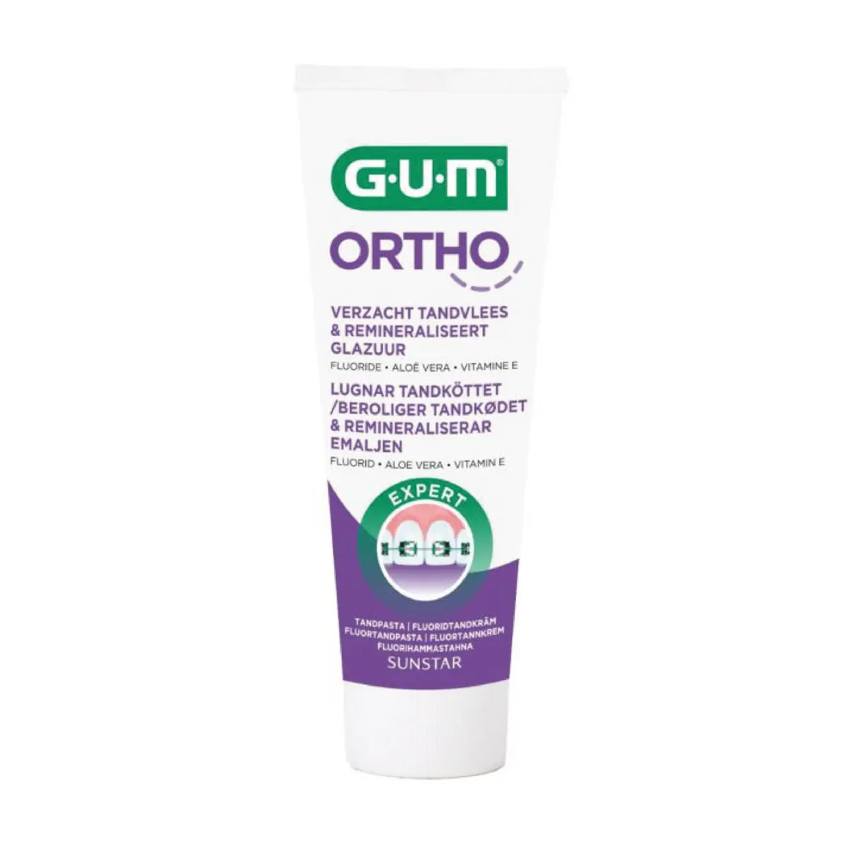Gum Ortho Tannkrem Regulering, 75 ml