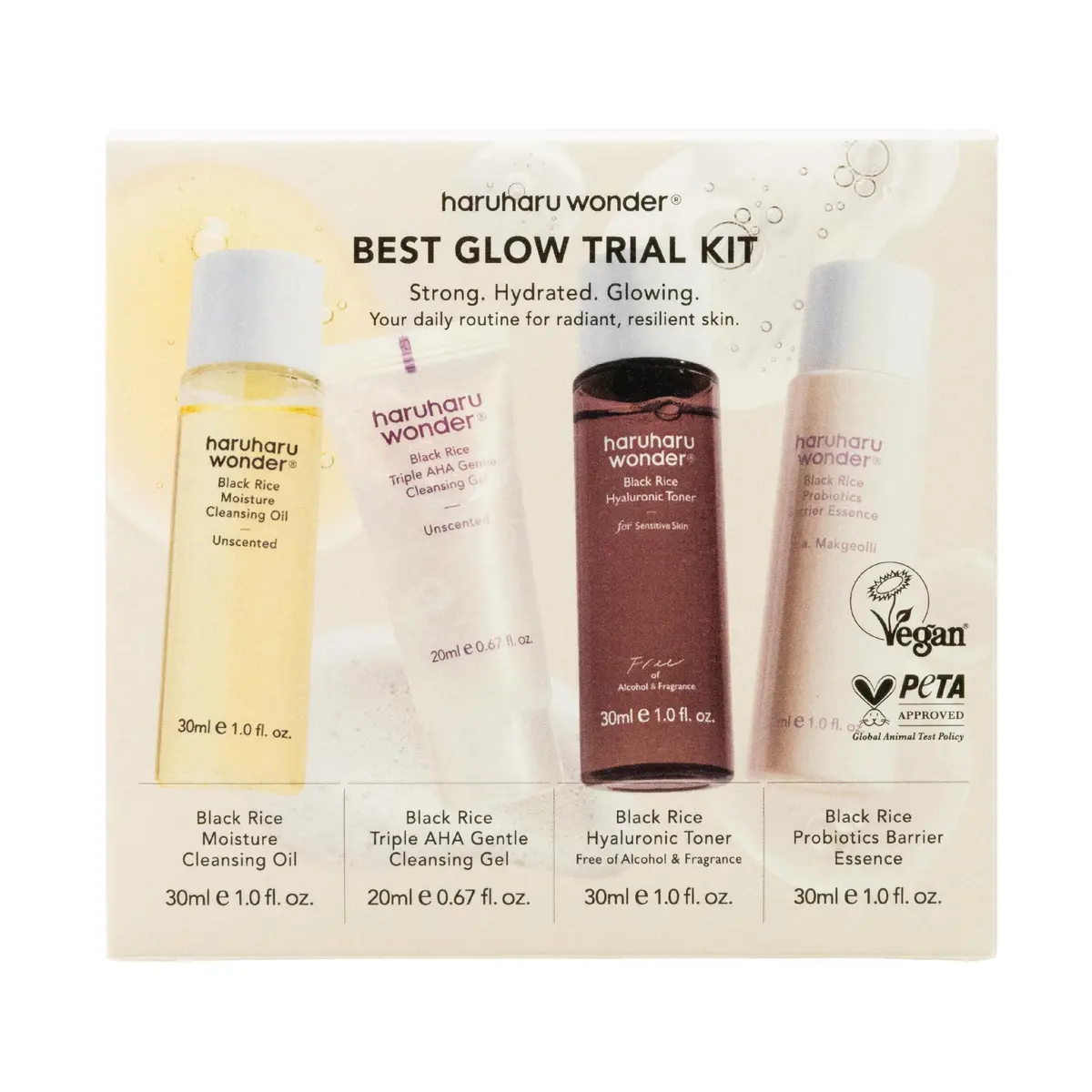 haruharu wonder Best Glow Trial Kit, 1 sett