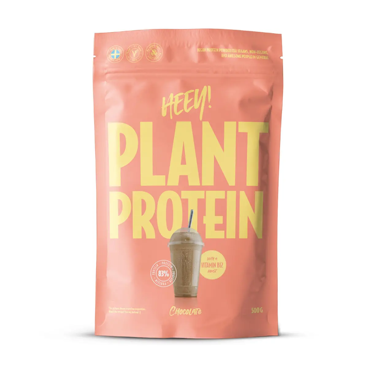 Heey! Vegansk Proteinpulver, Chocolate, 500 g