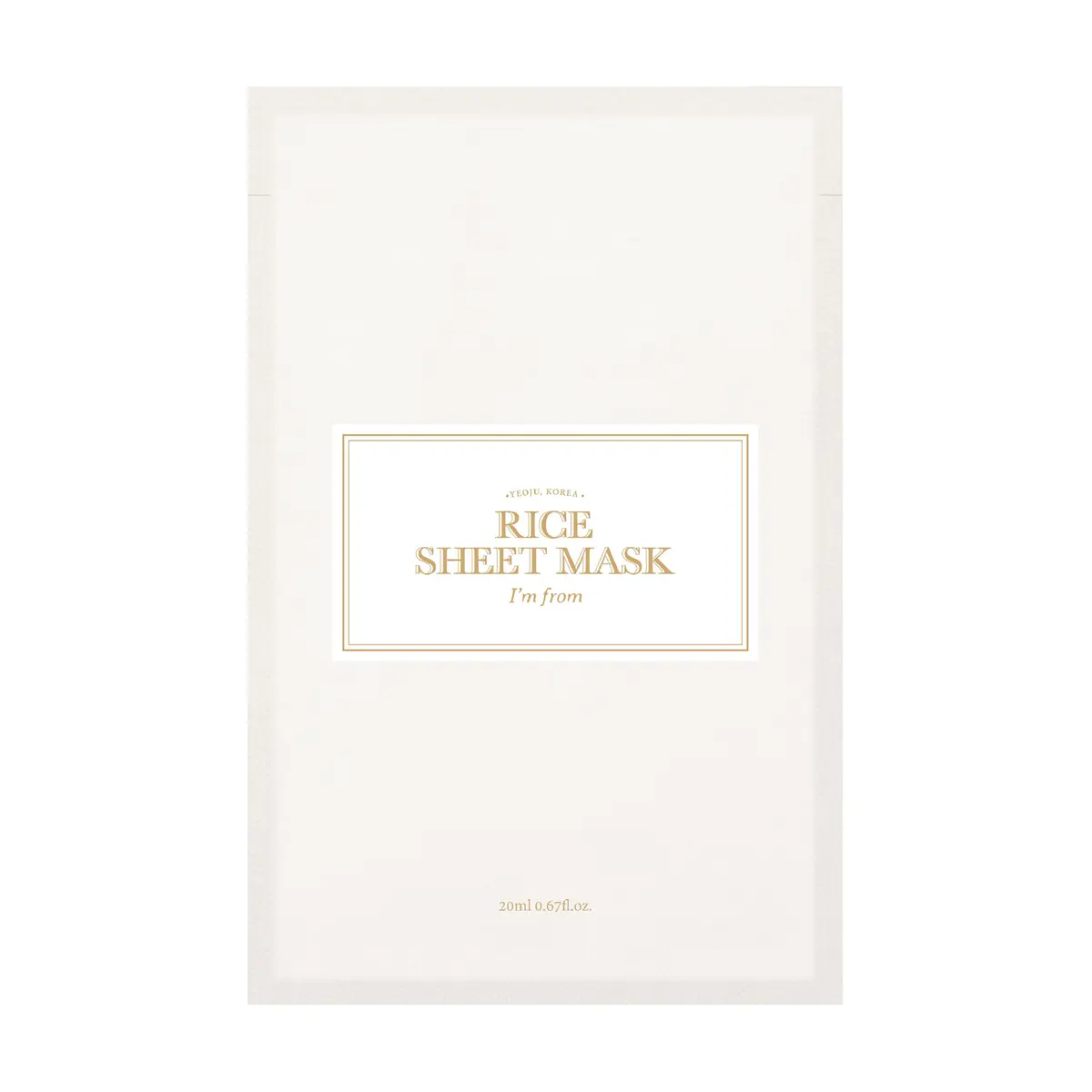I'm From Rice Sheet Mask, 1 stk.