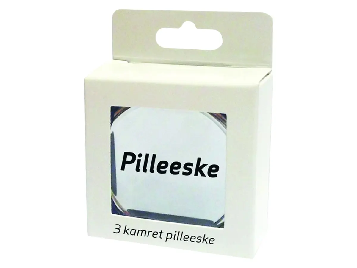 Jahpron Pilleboks 3-kamret, 1 stk.