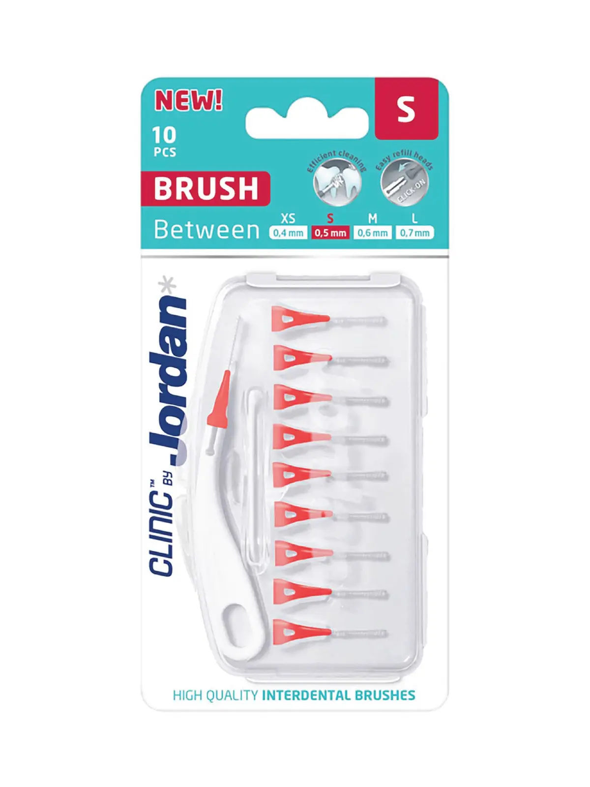 Jordan Clinic Brush Between S - 0,5 mm, 10 stk.
