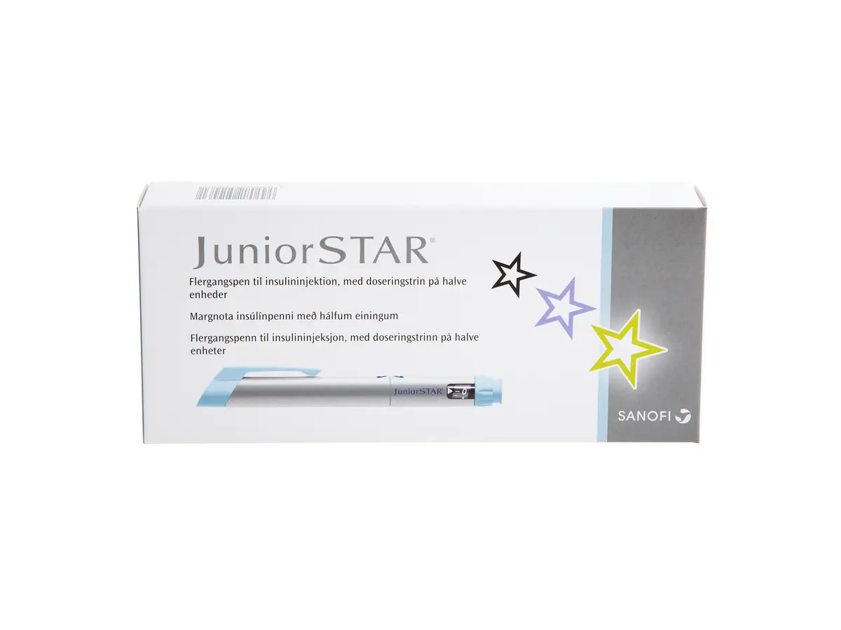 Juniorstar Insulinpenn sølv, 1 stk.