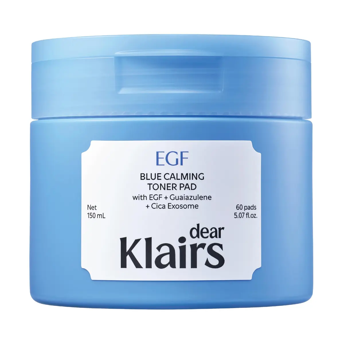 Klairs EGF Blue Calming Toner Pad, 60 stk.
