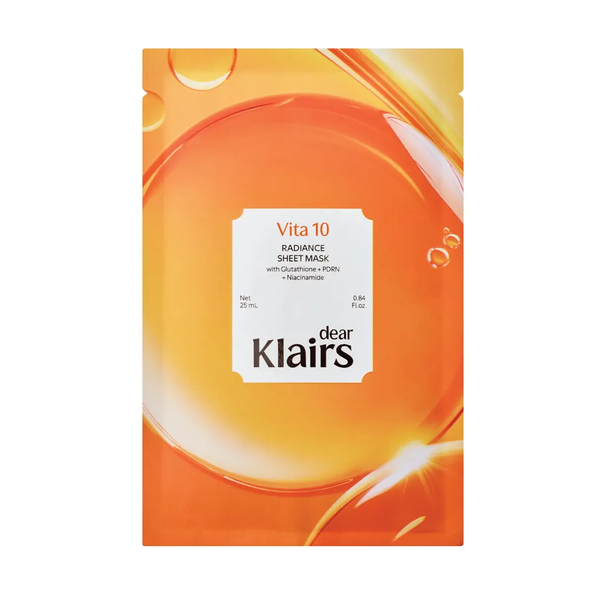 Klairs Vita 10 Radiance Sheet Mask, 1 stk.