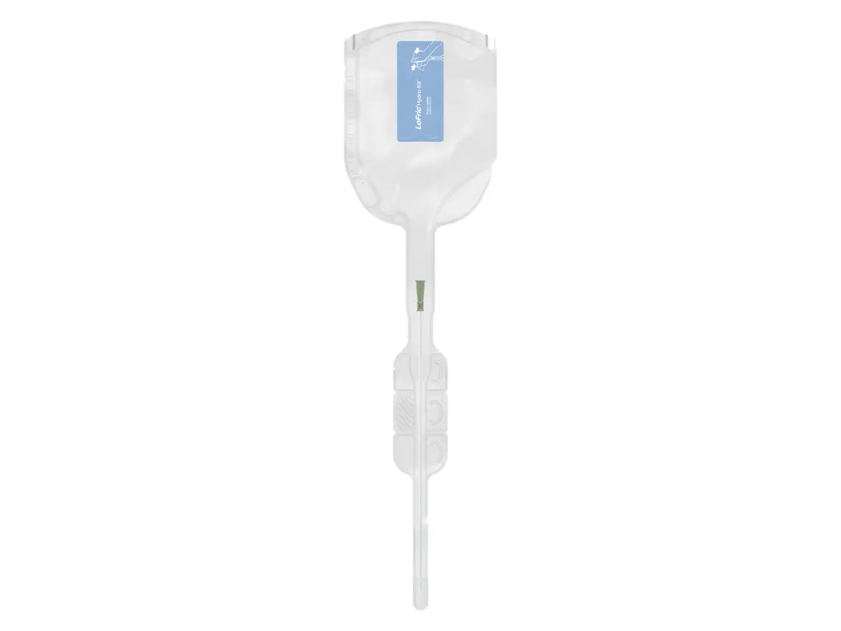 Lofric Hydro-kit kateter med oppsamlingspose, til menn, CH 14, nelaton, lengde 40 cm, 30 stk.