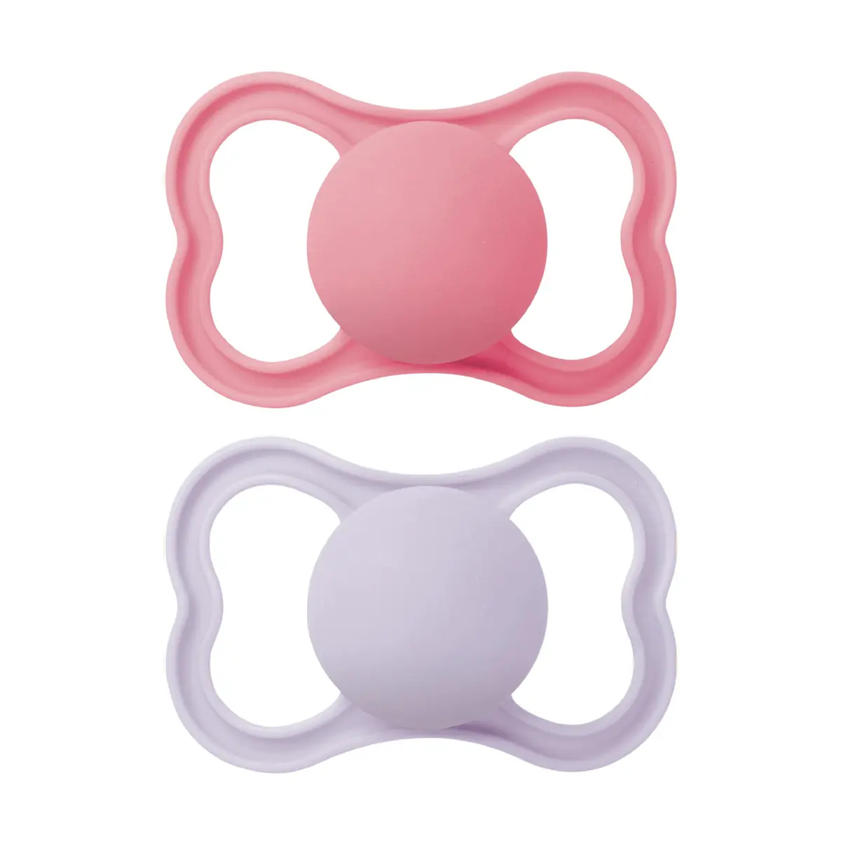 MAM Air Silicone Smokk, 16-36 mnd, rosa/lilla, 2 stk.