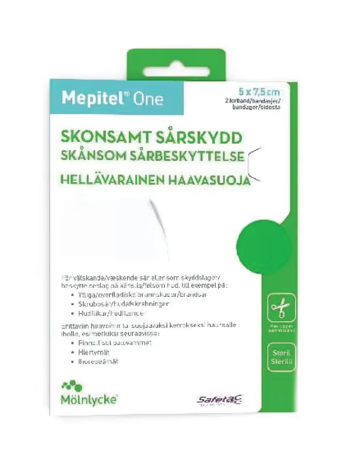 Mepitel One Sårbeskyttelse, 5 x 7.5 cm, 2 stk.