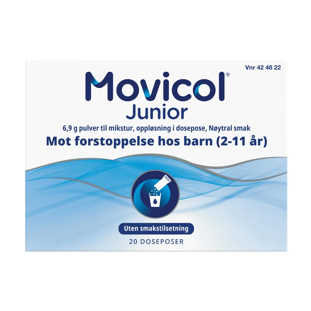 Movicol Junior Pulver til mikstur, 20 stk.