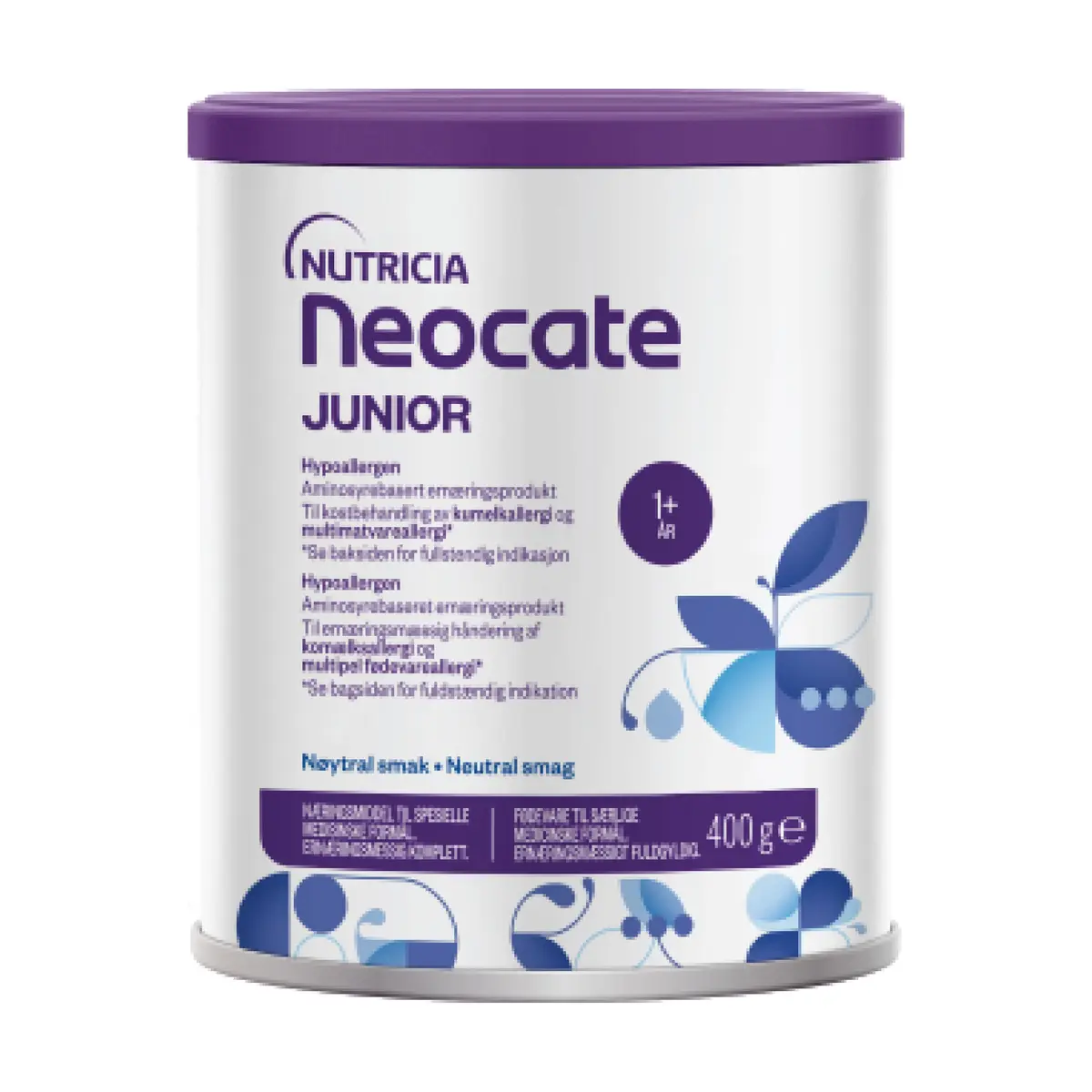 Neocate Junior, ernæringspulver til barn 1-10 år, Nøytral, 400 g