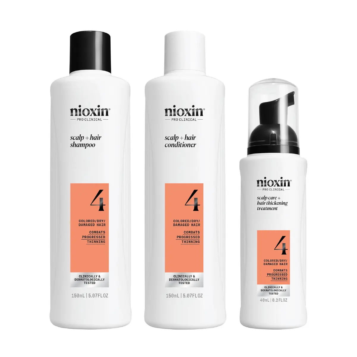 Nioxin System 4 Trial Kit, 150 ml + 150 ml + 50 ml