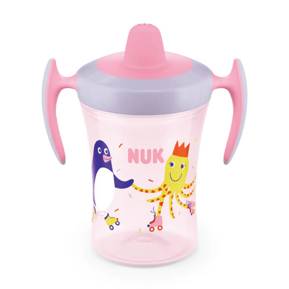 NUK Evolution Trainer Cup, 6 mnd +, rosa, 230 ml