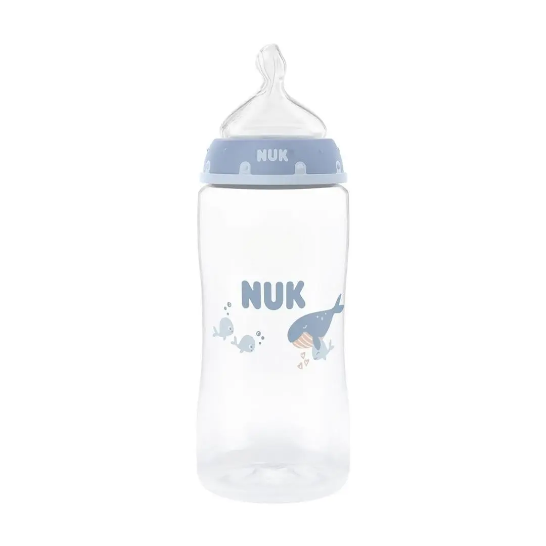 NUK First Choice+ Temperature Control Tåteflaske Whale, 3 mnd+, 300 ml
