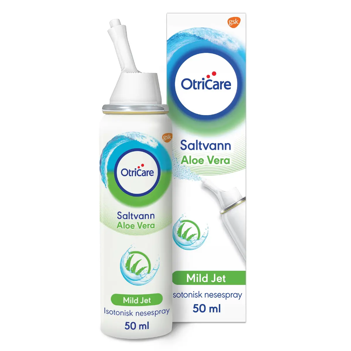 Otricare Saltvann Nesespray Aloe Vera, 50 ml