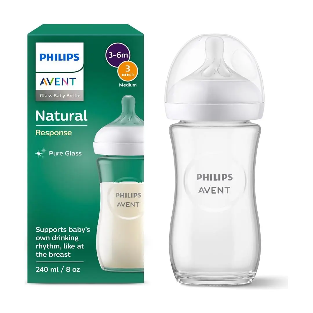 Philips Avent Natural Response Glassflaske, 1 mnd +, 260 ml