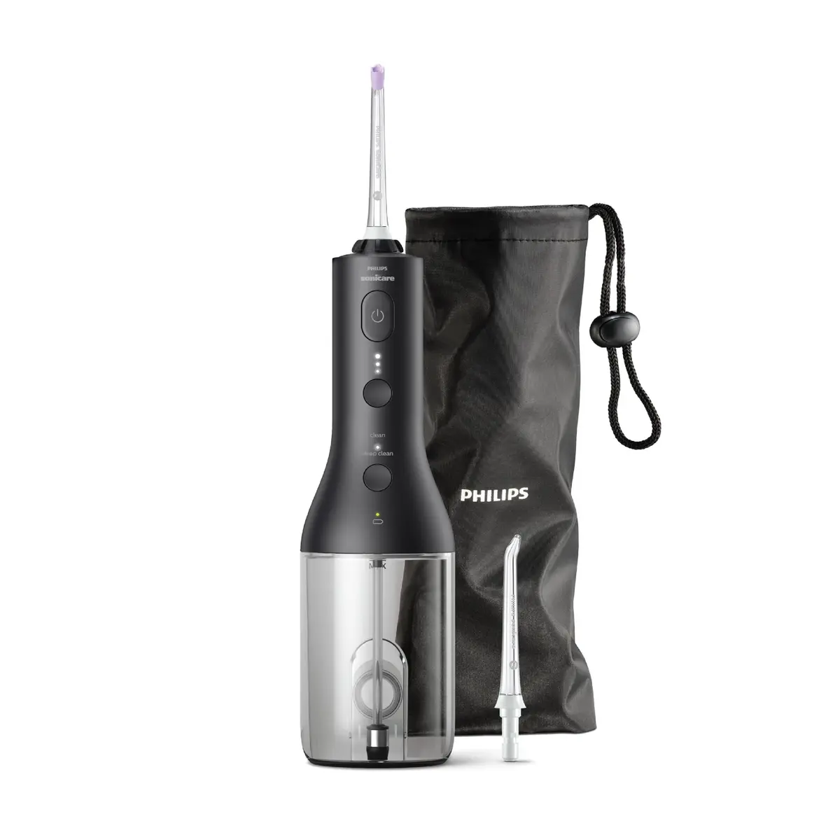 Philips Sonicare Power Flosser 3000 Trådløs munnskyller, Svart, 1 stk.