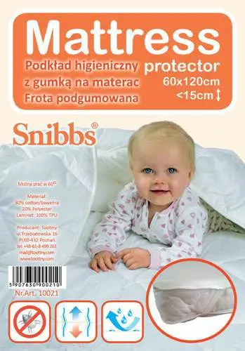 Snibbs Tisselaken m/ hjørnestraps 60 x 120 cm, 1 stk.
