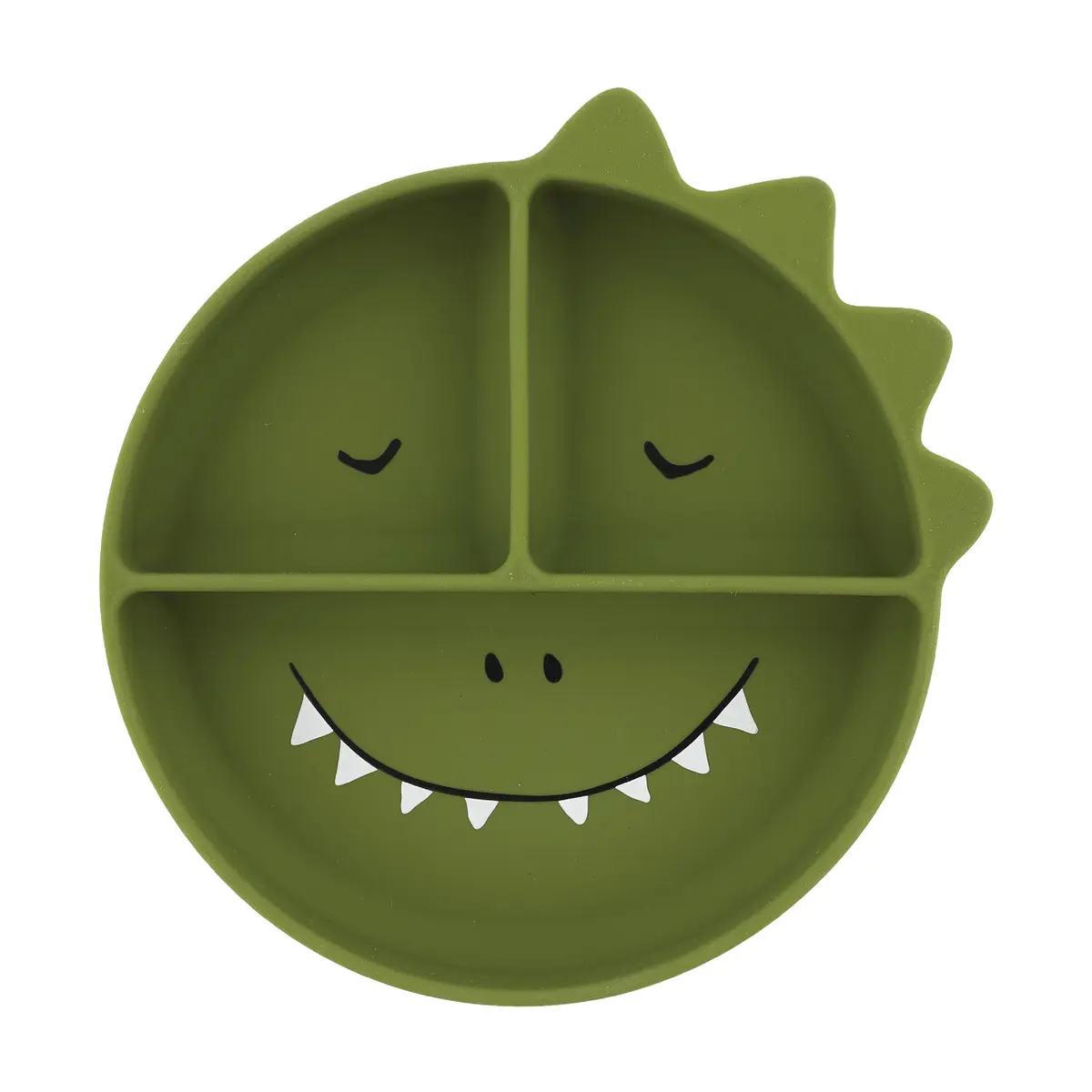 Silikontallerken med sugekopp Mr. Dino