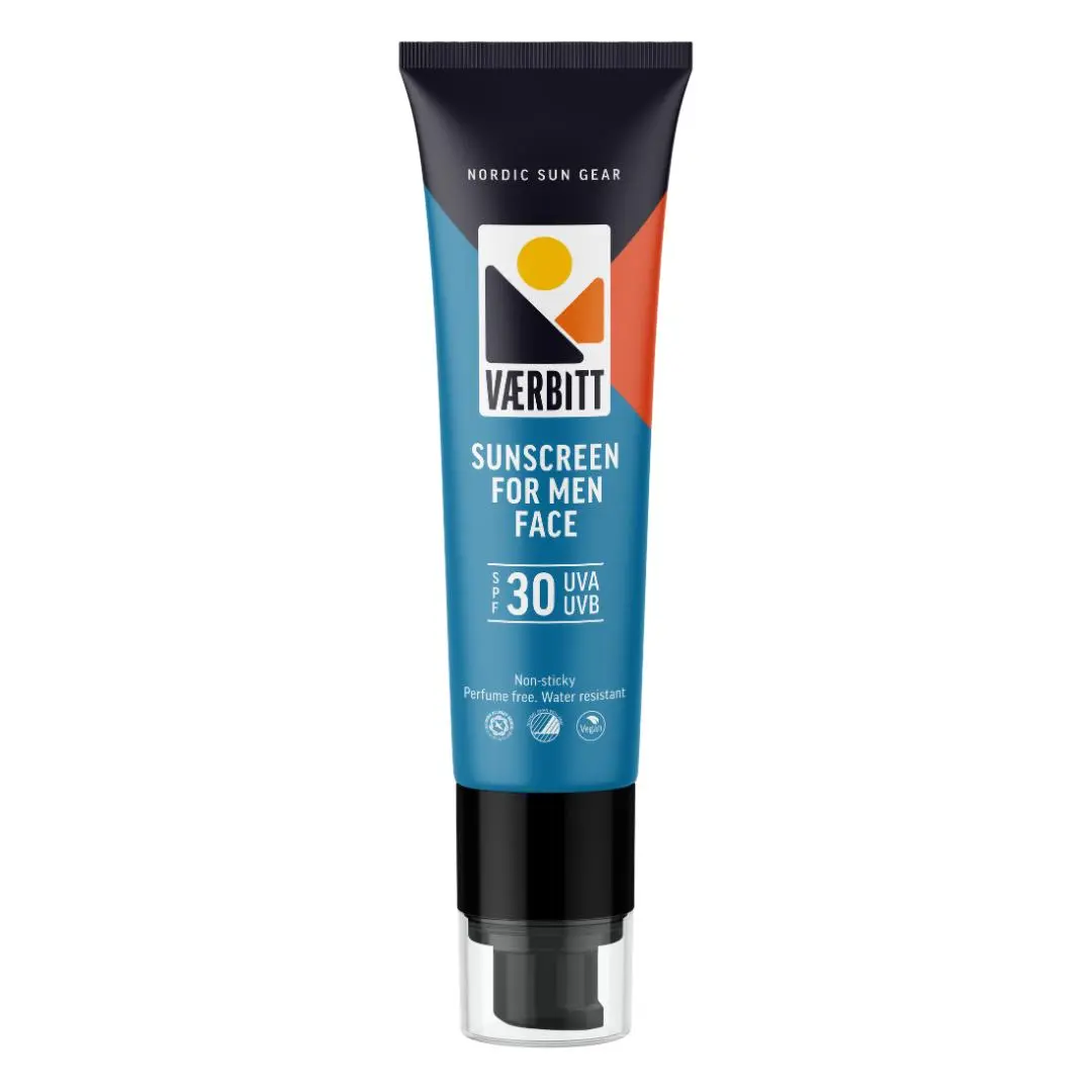 Værbitt Solkrem for menn ansikt SPF30, 50 ml