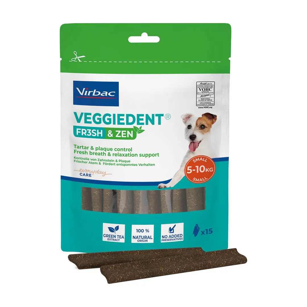 Virbac VeggieDent Zen, Small, 15 stk.