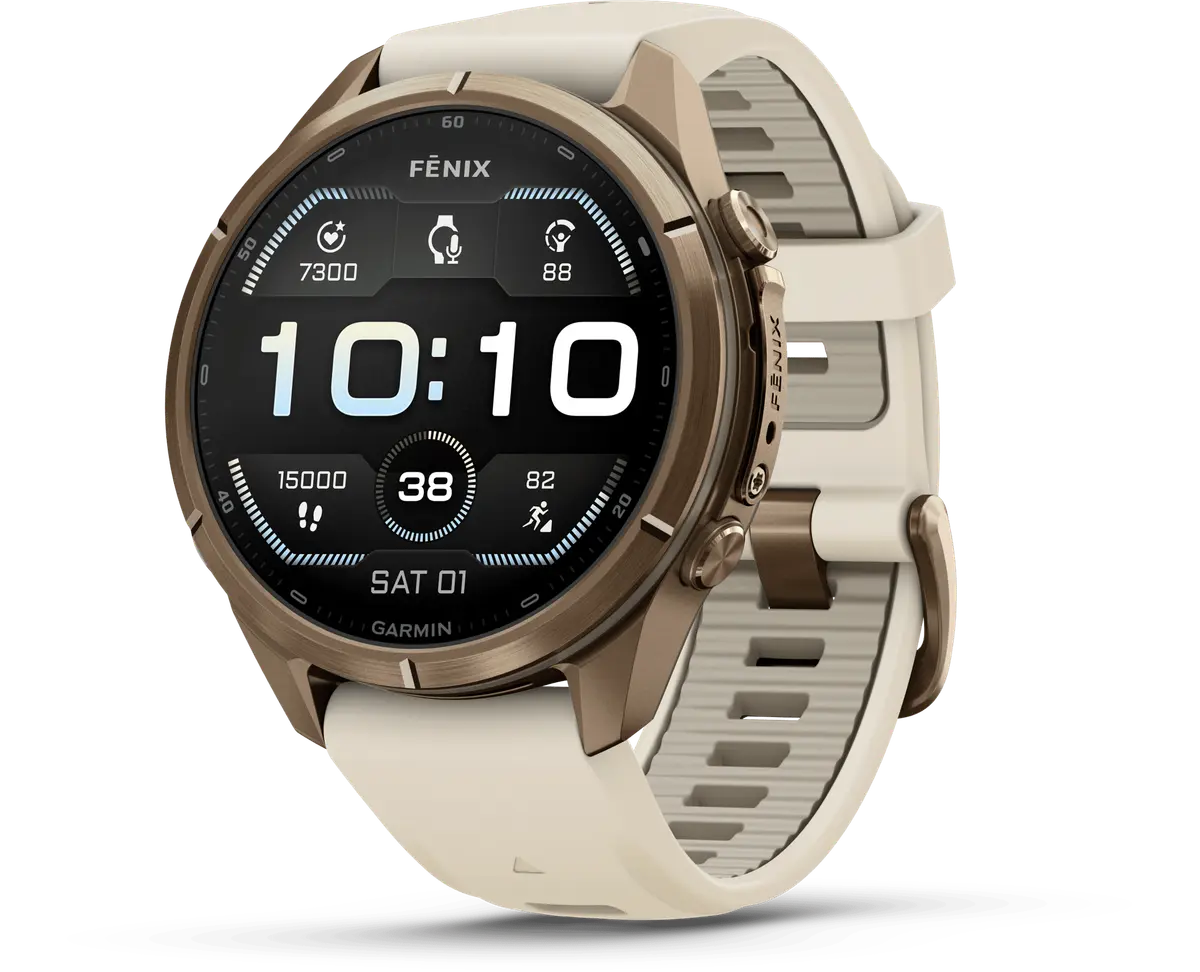 Garmin Fenix 9 Pro, Amoled, 43mm Gold/cream/fog Gray