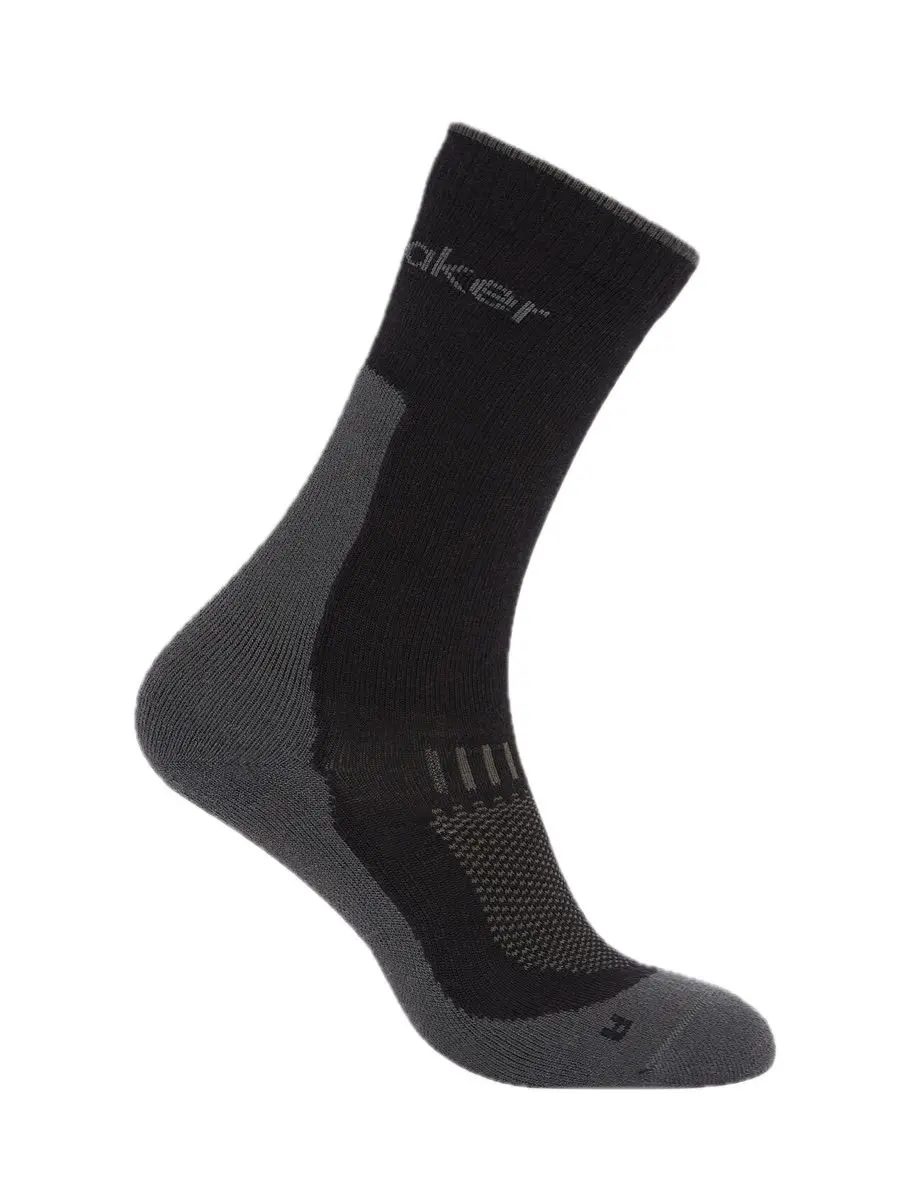 Icebreaker W Mer Hike+ Light Crew Obsidian/black
