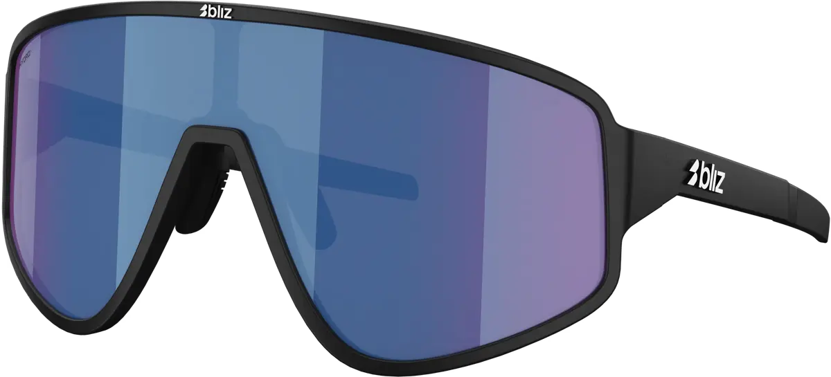 Bliz A004 Matte Black/Blue Mirror